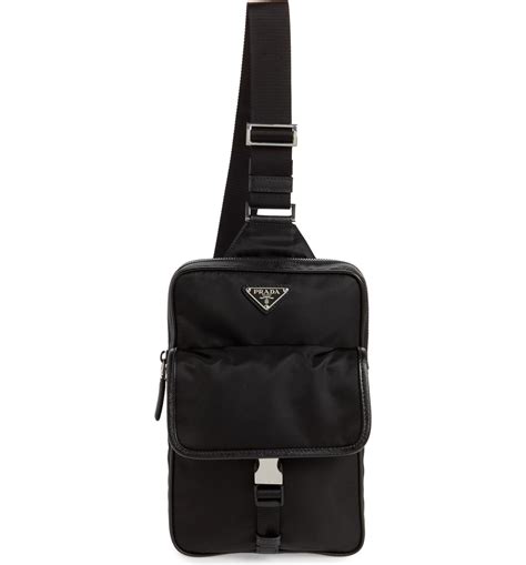 nylon sling bag prada|Prada nylon drawstring bag.